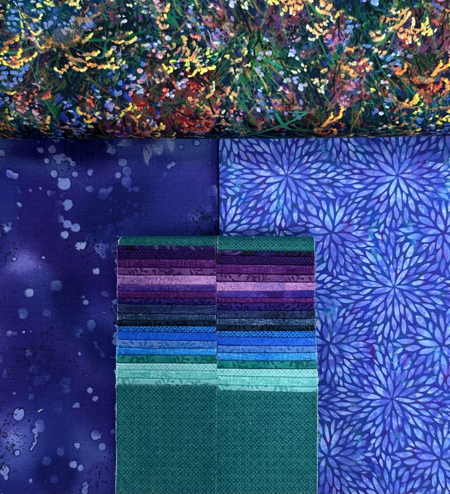 SOLD OUT Mystery Five-0 Quilt #1 Kits - Royal Nights