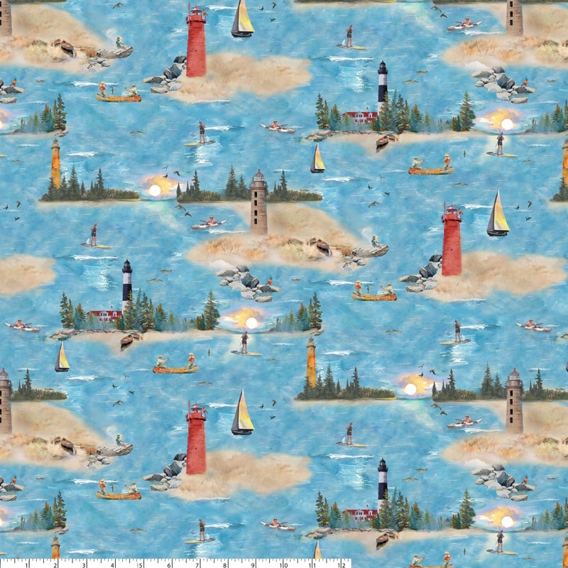2025 All Michigan Shop Hop Pre-Order: Summer All Over Print (1/2yd increments)