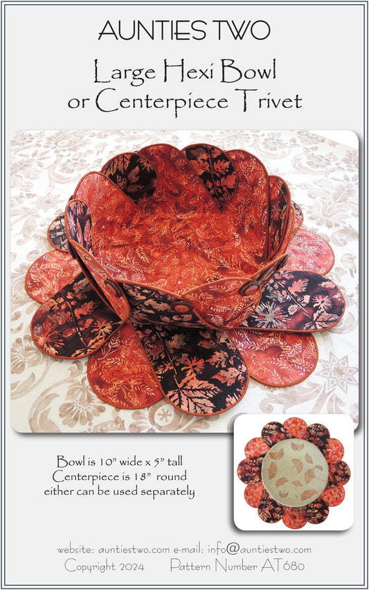 Large Hexi Bowl or Centerpiece Trivet