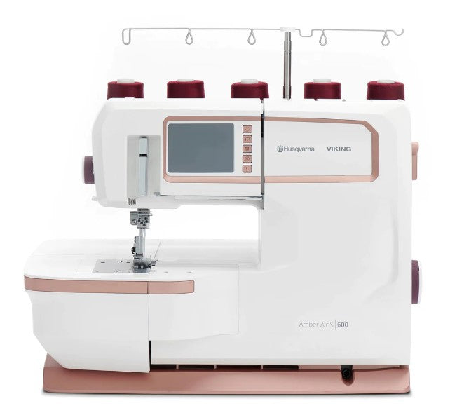Husqvarna Viking Amber Air S600 - Coverlock Machine BUNDLE