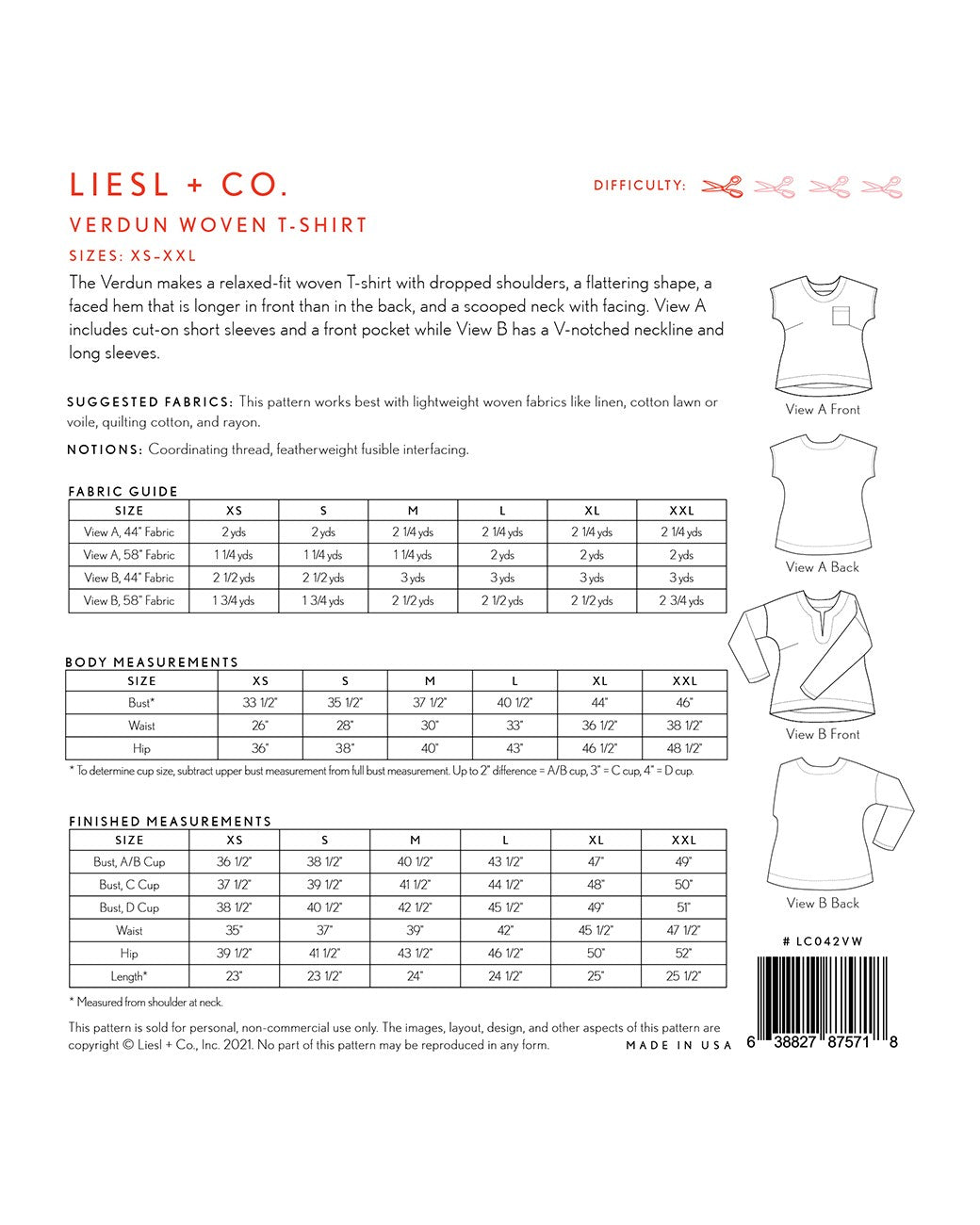 Verdun Woven T-shirt, Pattern