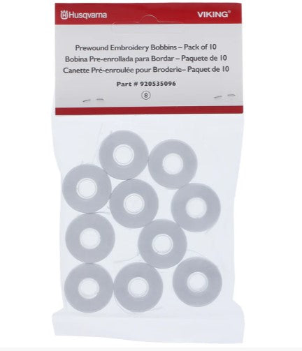 HUSQVARNA® VIKING® Premium Prewound White Bobbins