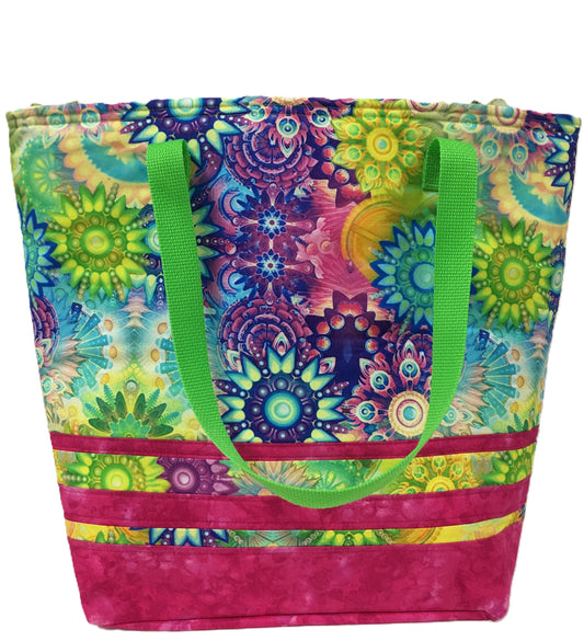 Kit St Tropez Tote - Multi Colored Fabric