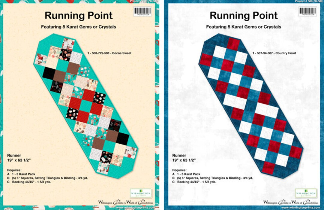 Running Point - Table Runner Pattern
