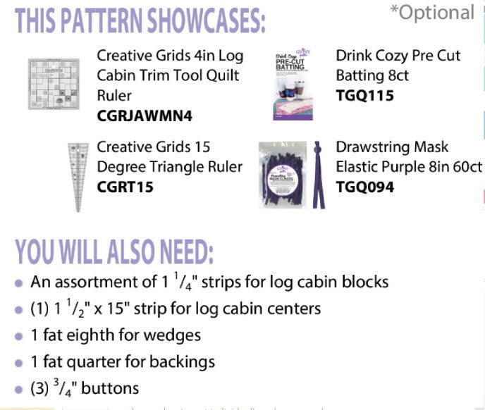 Log Cabin Cozies Pattern