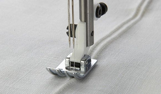 HUSQVARNA® VIKING® 3 Groove Pin Tuck Foot with Raised Seam Foot
