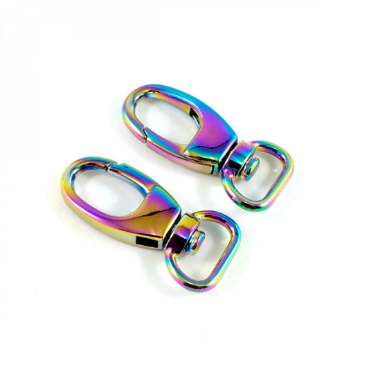 Swivel Snap Hooks for 1/2in Straps, Rainbow