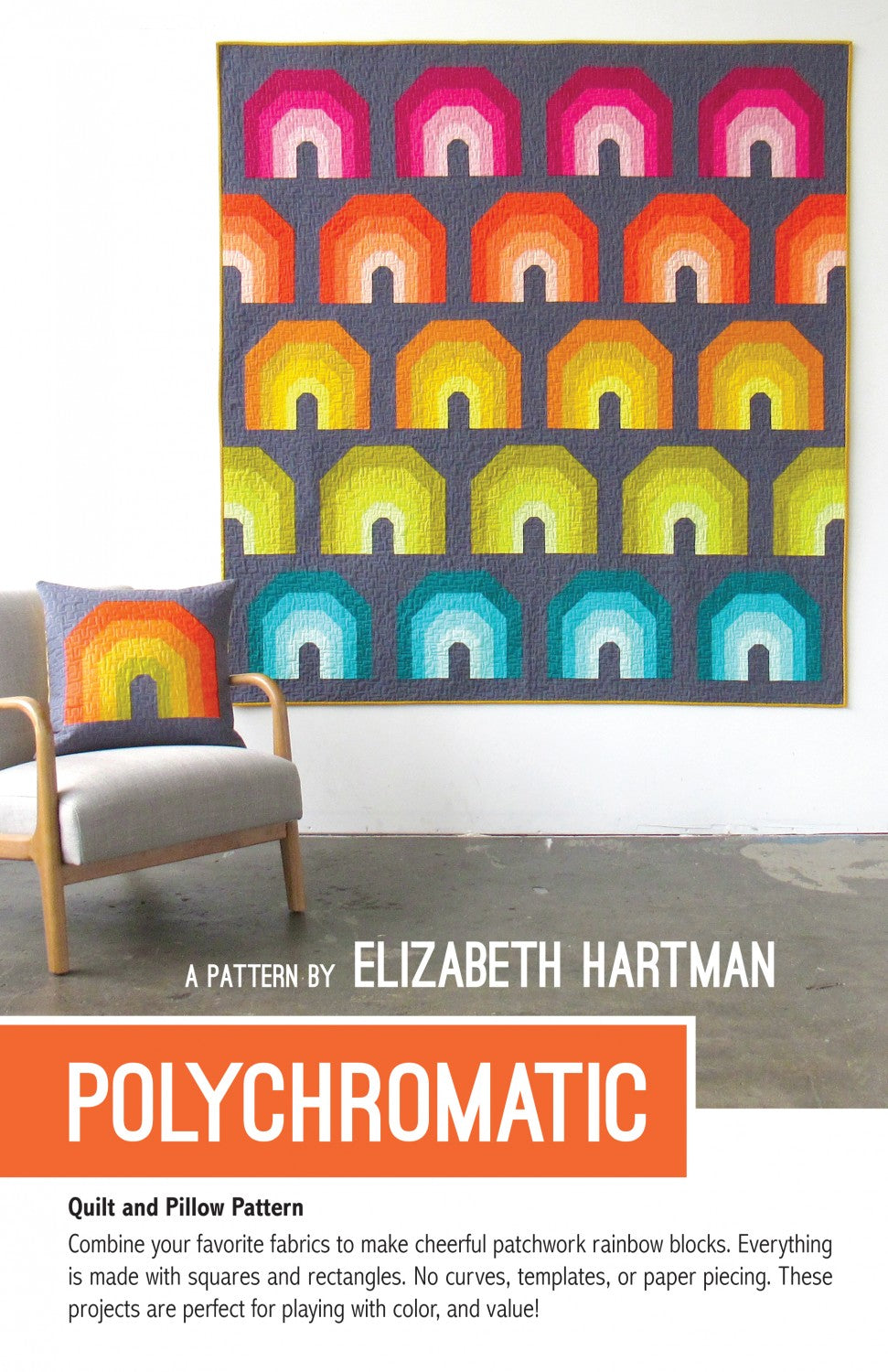 Polychromatic Quilt & Pillow Pattern