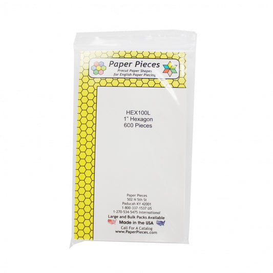 Paper Piece Hexagons Pack 1in 600pc, Notion
