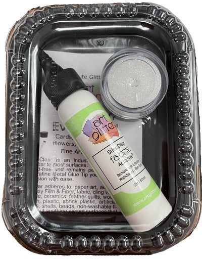 Art Glitter Iridescent White, Notions