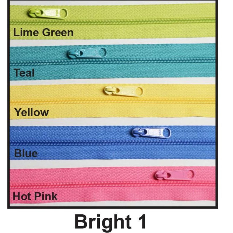 Pam Damour Reversible Coil Zipper Tape Bundles, Multiple Colors