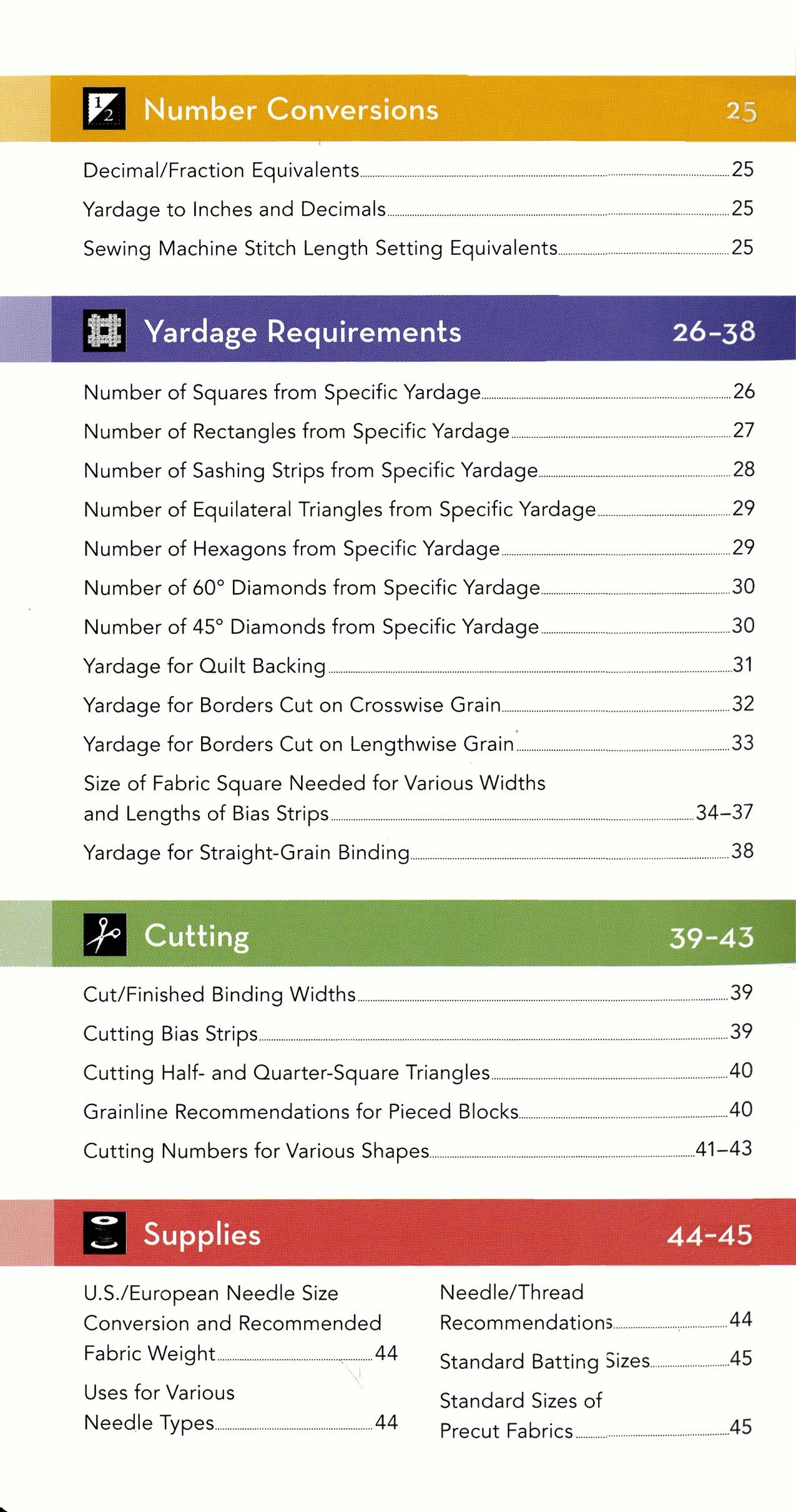 All-In-One Quilter's Reference Tool - Second Edition