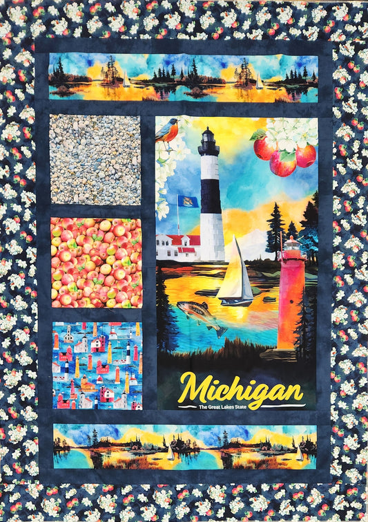 PREORDER - All Michigan Window Boxes Quilt Kit