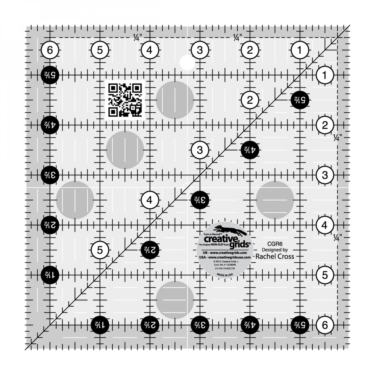 Creative Grids 6.5" Square Ruler