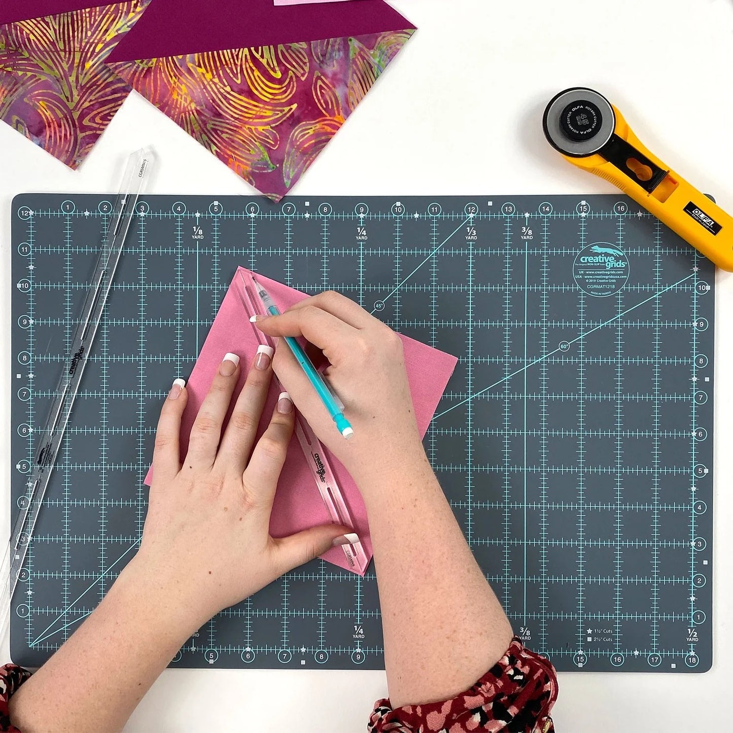 Creative Grids Self-Healing Double Sided Cutting Mat 28in x 58in (Store Pickup Only)