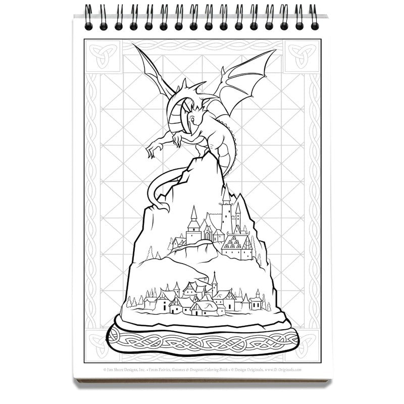 Fairies, Gnomes & Dragons Coloring Book