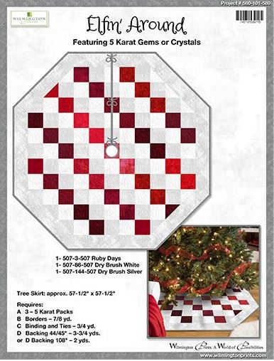 Kit Elfin' Around Tree Kit Silver -backing not included
