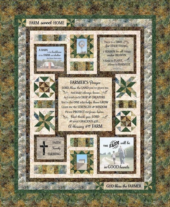 Farm Sweet Home Panel Quilt Kit