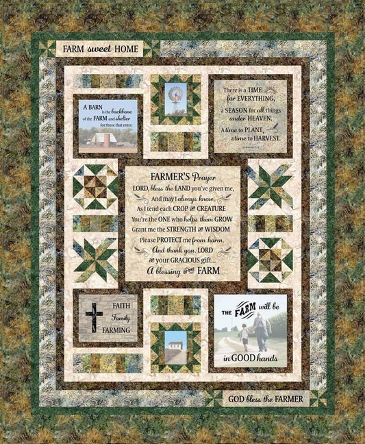 Farm Sweet Home Panel Quilt Kit