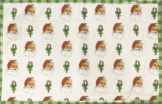 Santa Holiday Placemats, Kit