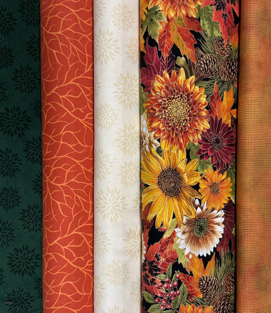 Mystery Five-0 Quilt #2 - Island Hopping Fall Large Floral