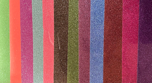 12pk Glitter Vinyl Sheets