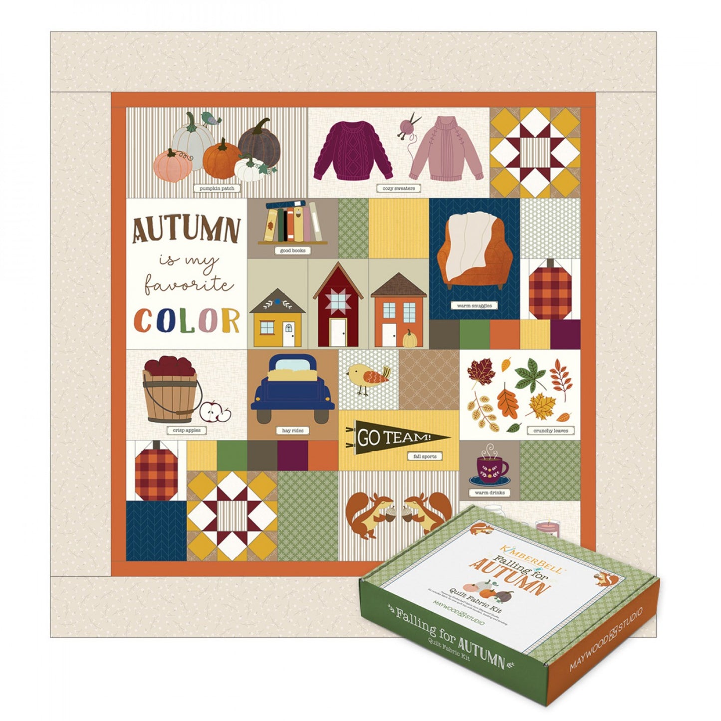 Kimberbell Falling For Autumn, Quilt Fabric Kit