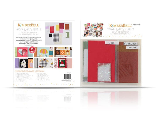 Kimberbell Mini Quilts, Volume 2 July - December Embellishment Kit