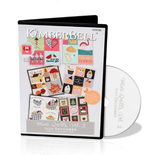 Kimberbell Mini Quilts Volume 2: July - December Design Disc