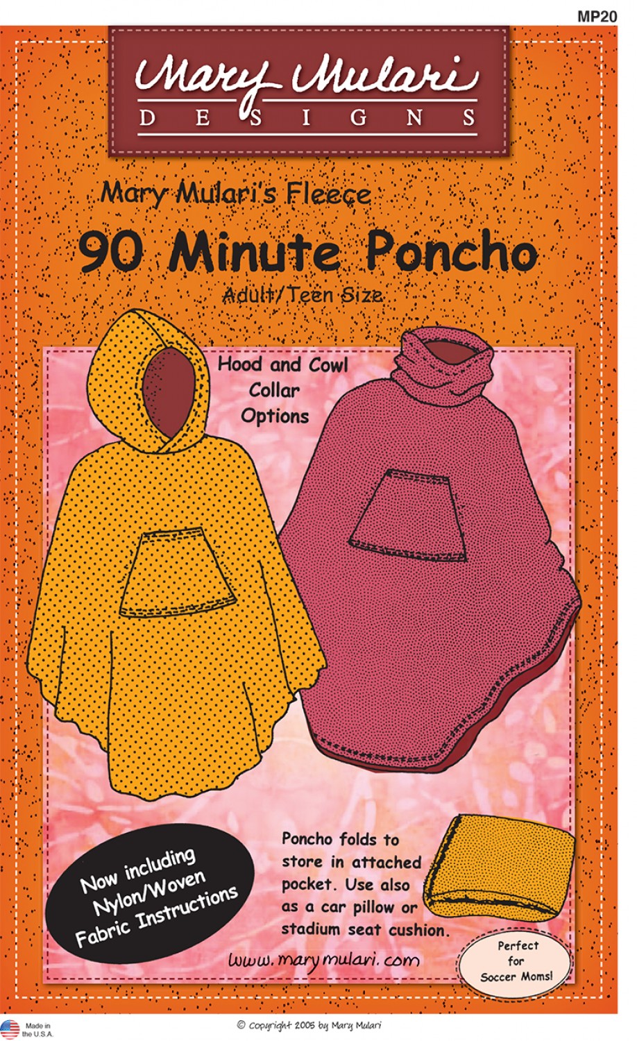 90 Minute Poncho, Pattern