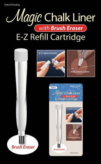 Magic Chalk Liner with Brush Eraser E-Z Refill Cartridge