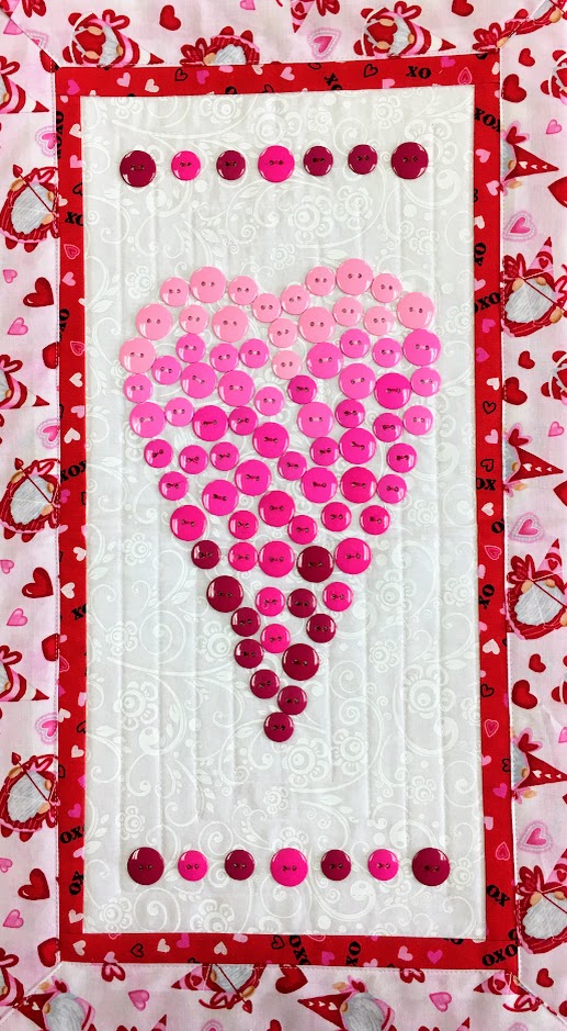 Button Heart Wall Hanging, Kit