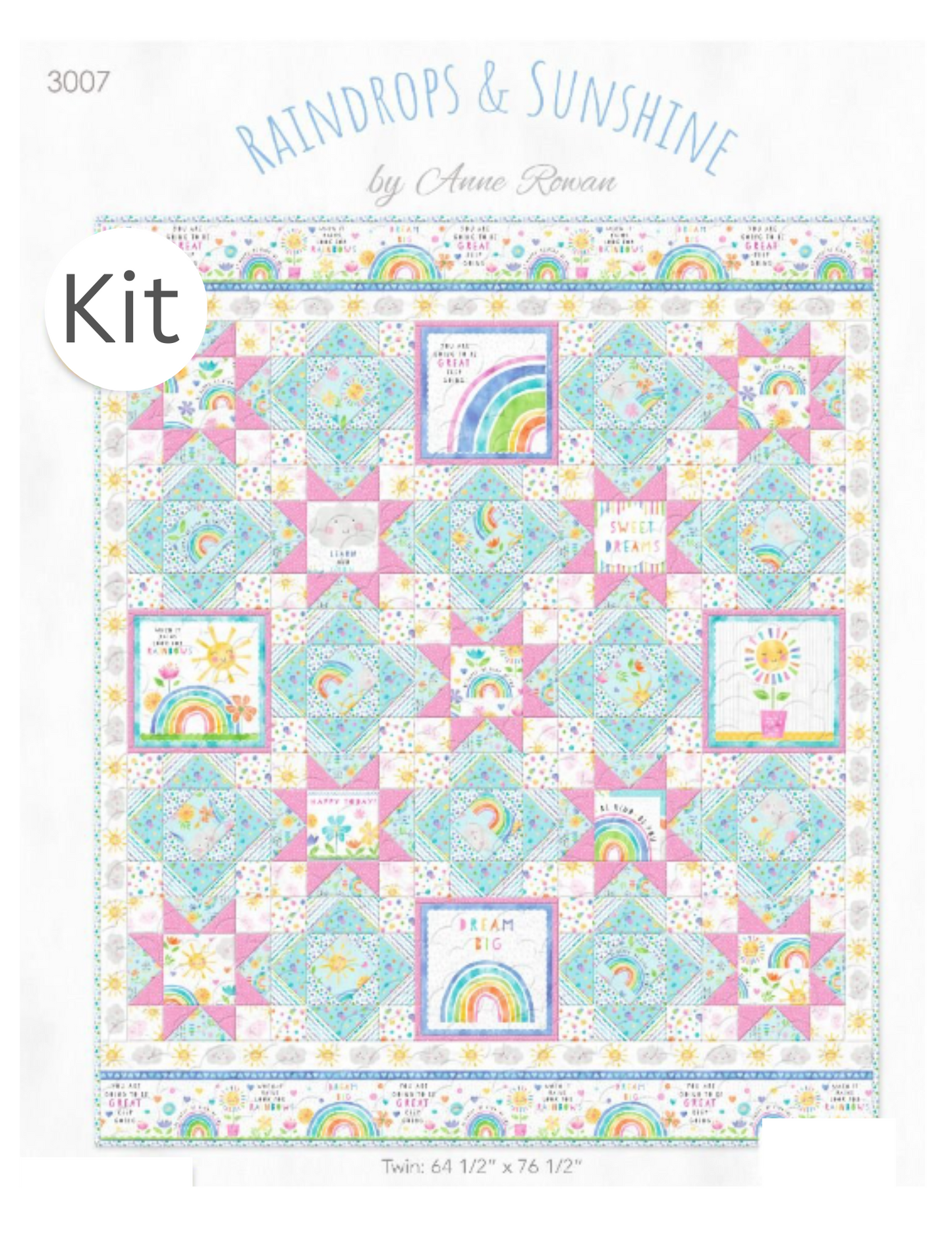 Raindrops and Sunshine Quilt Kit