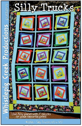 Silly Trucks Quilt Block Pattern