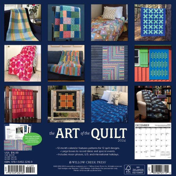 2024 Art of the Quilt Wall Calendar