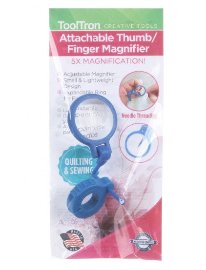 Attachable Thumb and Finger Magnifier