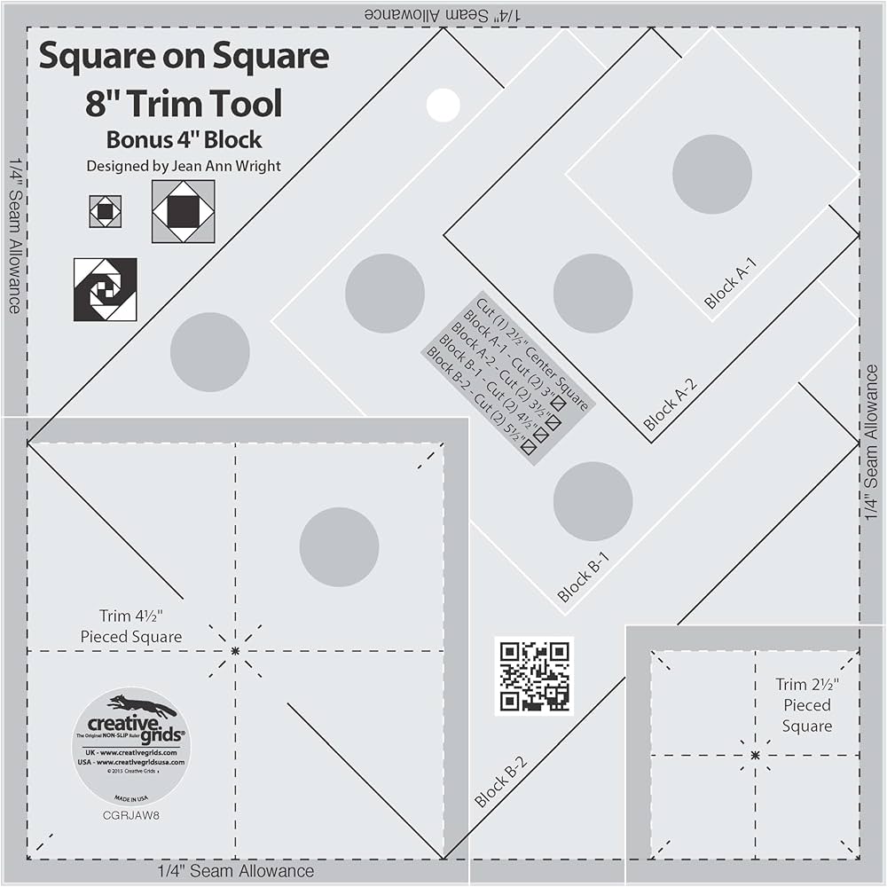 Creative Grids Square on Square Trim Tool (Assorted Sizes)