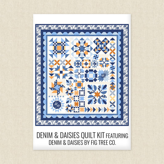 Denim & Daisies Quilt Kit