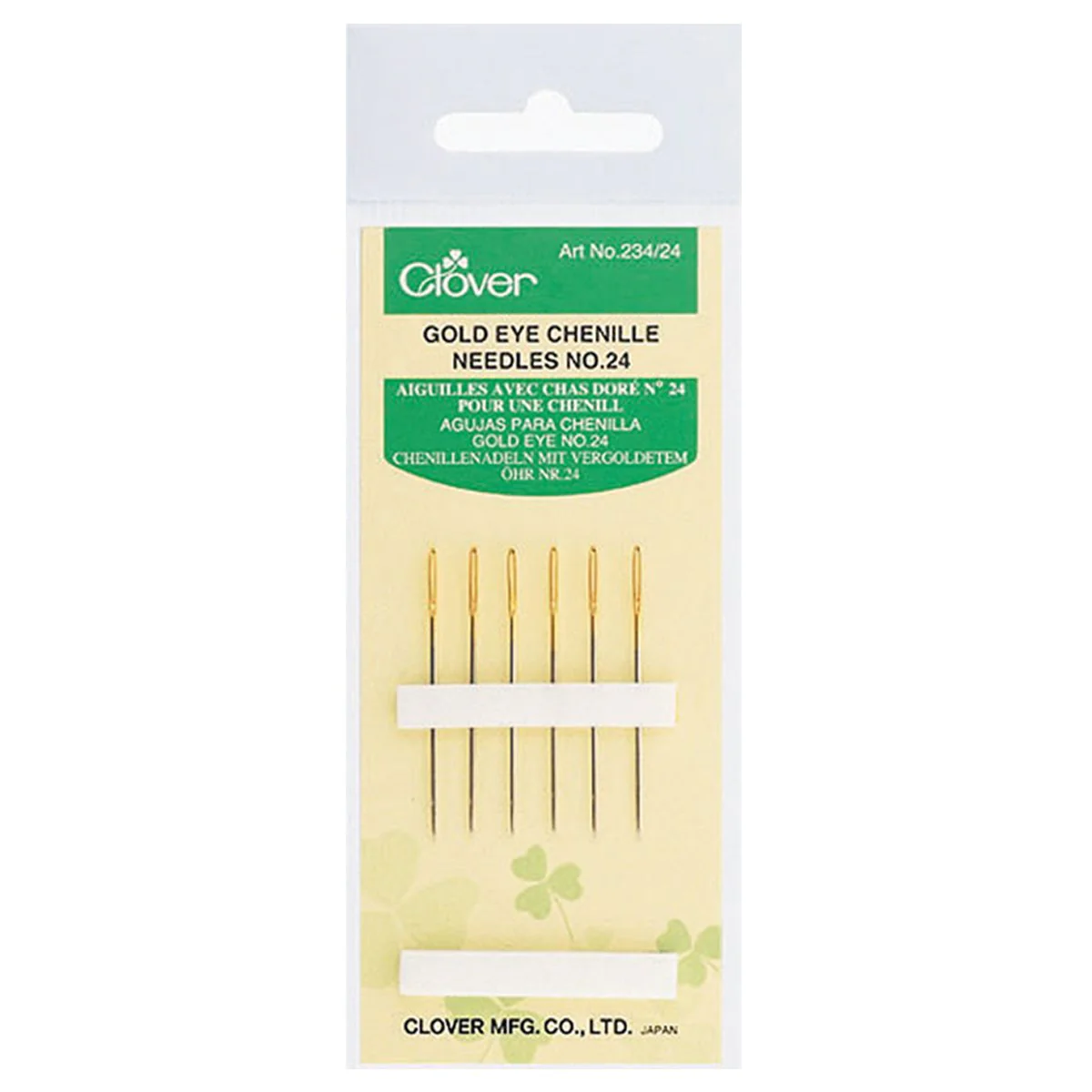 Clover Gold Eye Chenille Needles (No. 24)