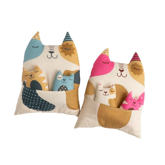 Cat Plushies Panel by Cut Sew Create