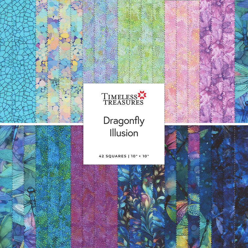 Dragonfly Illusion Fabric (Assorted options)