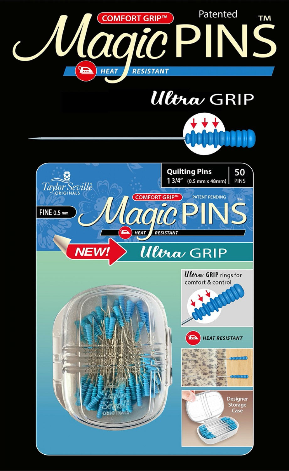 Magic Pin Ultra Grip, Notions