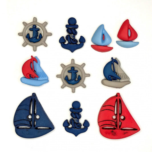 Come Sail Away Nautical Buttons
