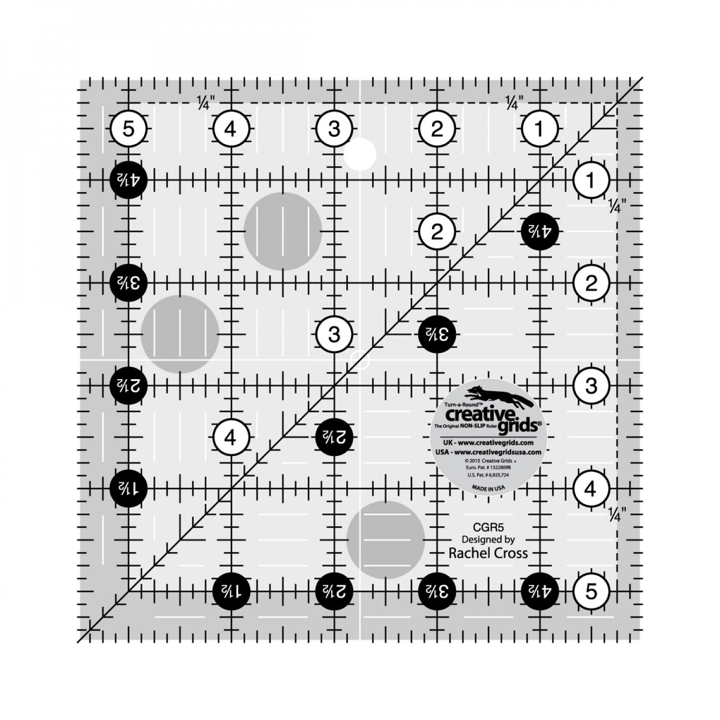 Creative Grids 5-1/2" Square Ruler