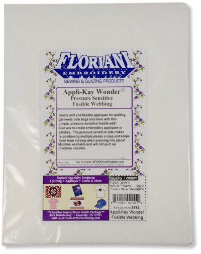 Pressure Sensitive Fusible Webbing, Floriani