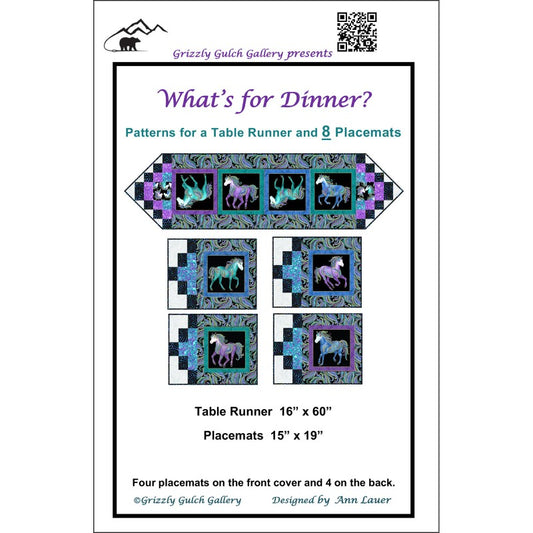 What's For Dinner Table Runner and Placemats Pattern