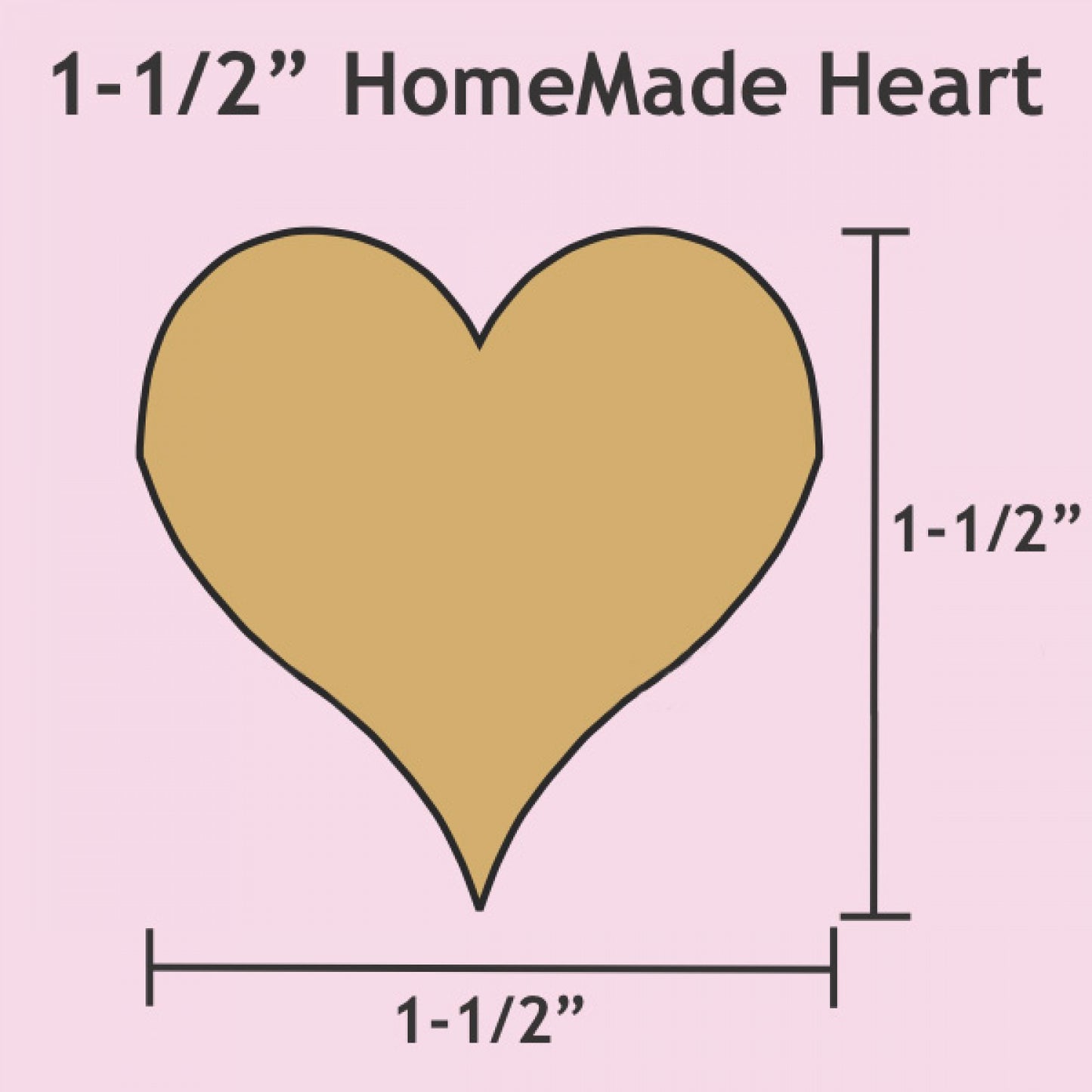 HomeMade Hearts: 1 1/2" EPP Hearts by Tula Pink