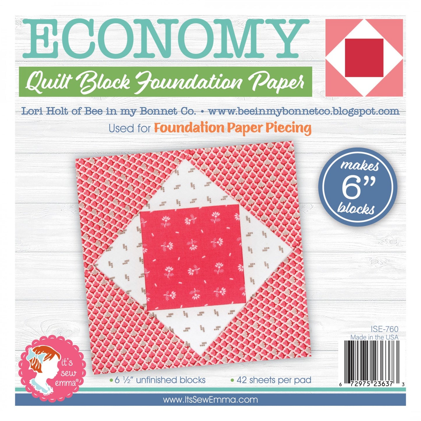 Quilt Block Foundation Paper, Multiple Blocks