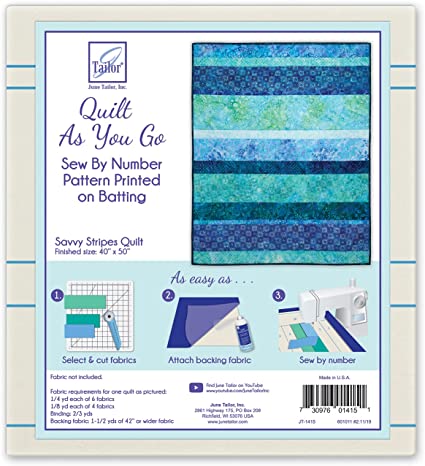 Quilt As You Go Savvy Stripes Lap Quilt