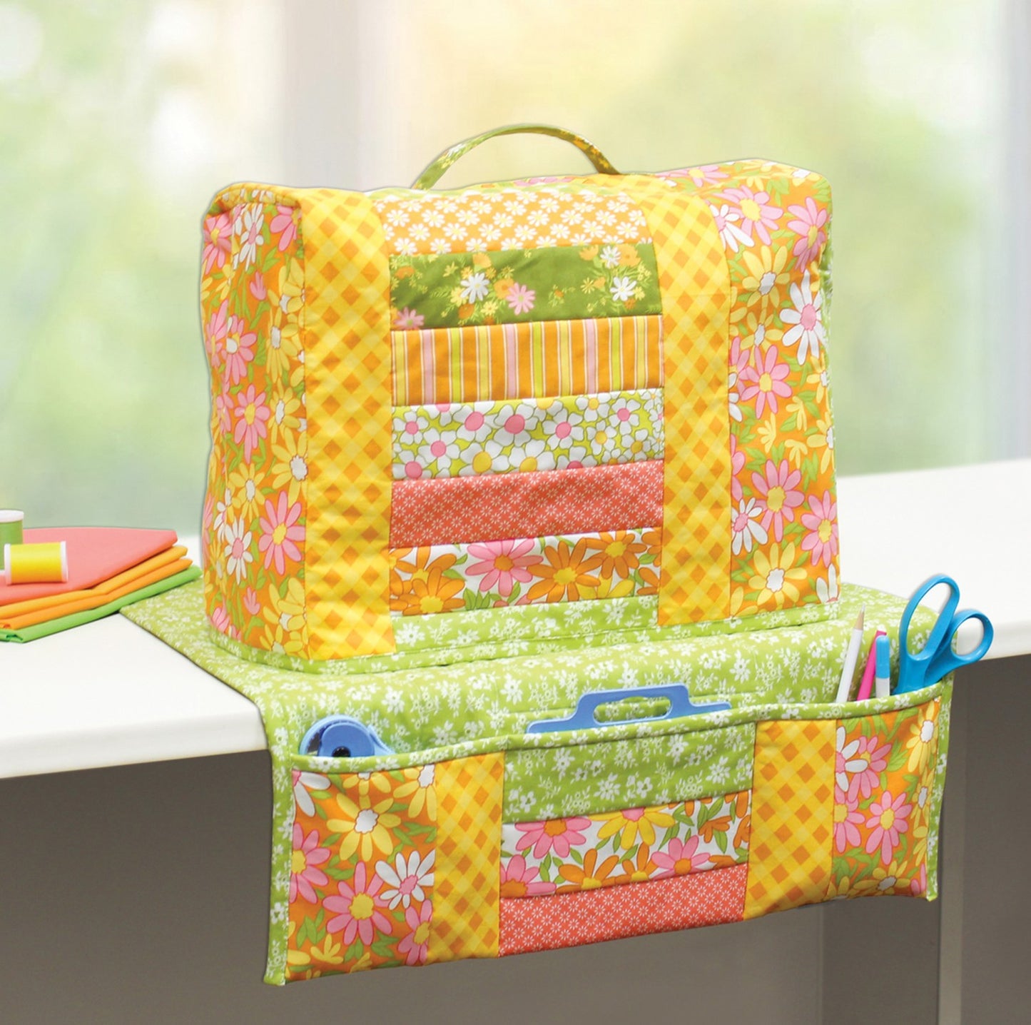 Quilt As You Go Sewing Machine Cover and Caddy